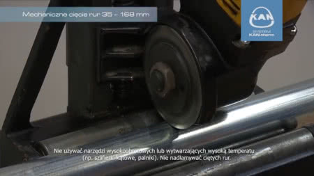 Mechaniczne obcinanie rury stalowej, fot. KAN