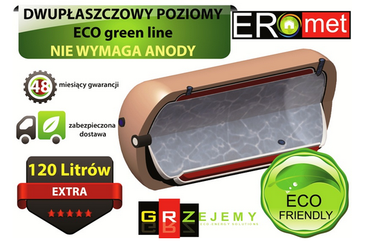 Dwupłaszczowy wymiennik CO 120L 