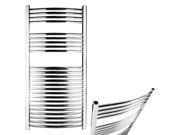 Grzejnik łazienkowy chrom - łuk
